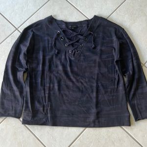 Women’s large navy camouflage, sanctuary sweatshirt